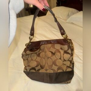 Brown Coach Signature Bag